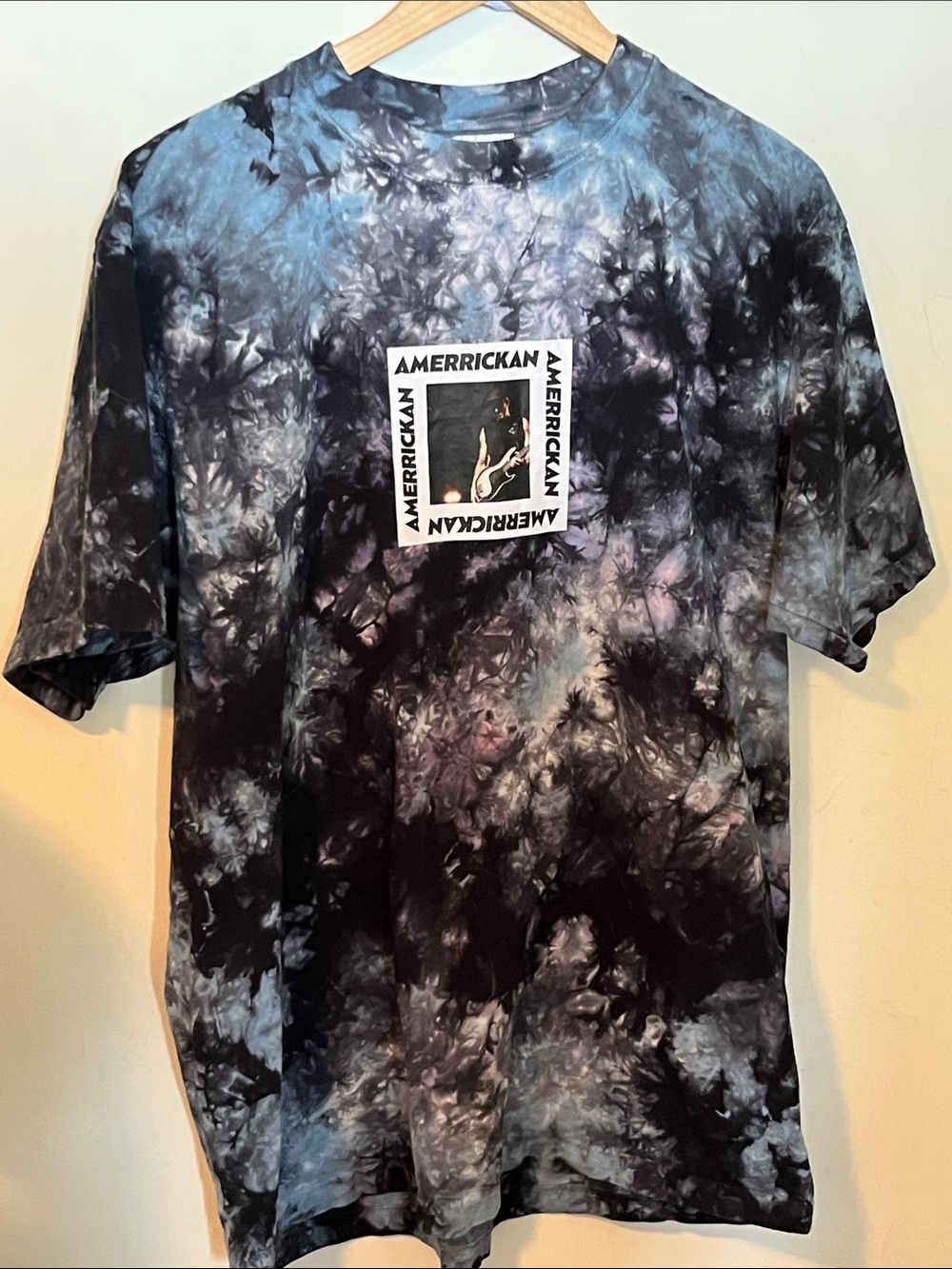Tie-Dye Graphic Tee - Black & Blue